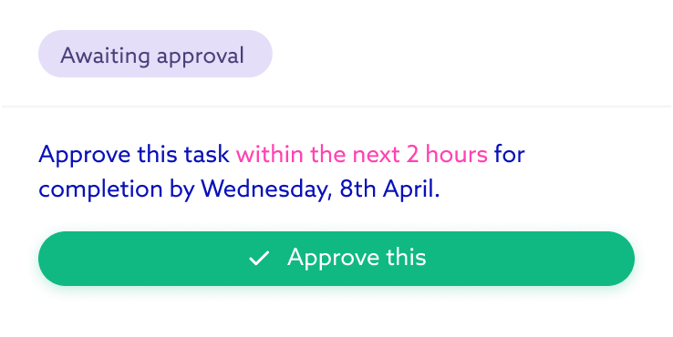 Diagram: approval late, delivery shifts