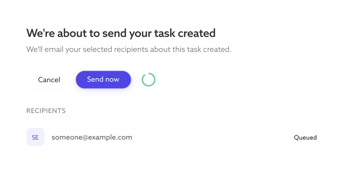 Screenshot: Email with magic link